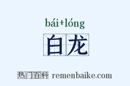 白龙是什么意思的图片